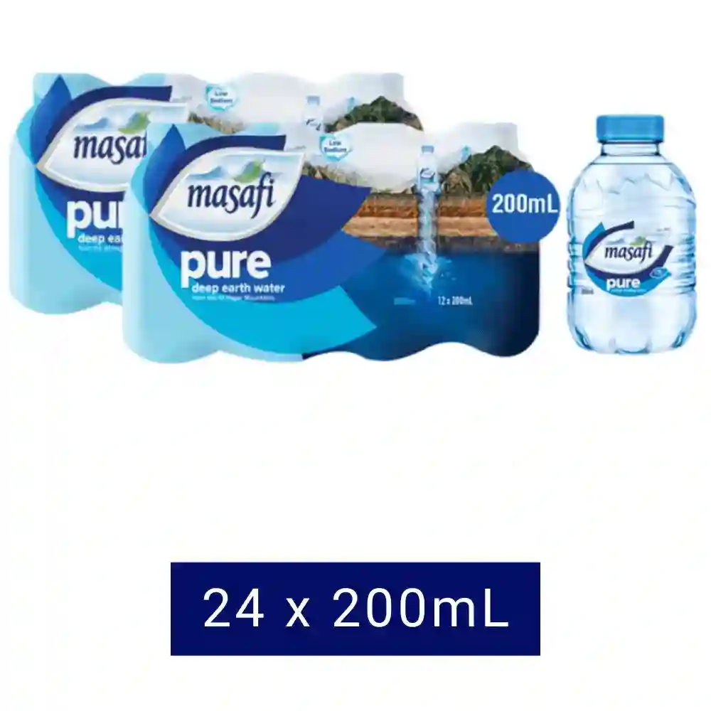 Masafi Drinking Water - 24x200ml > Julnar Llc > #1 Office Supplies